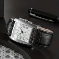 Classic Men's Watch, Fashion Square Roman Numerals Quartz Wrist Watch. 