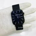 Watch 9 Max with Metal Magnetic Chain Straps Smartwatch | Stainless Steel Body | Full Edge Display | Bluetooth Calling | All Sports Functions. 
