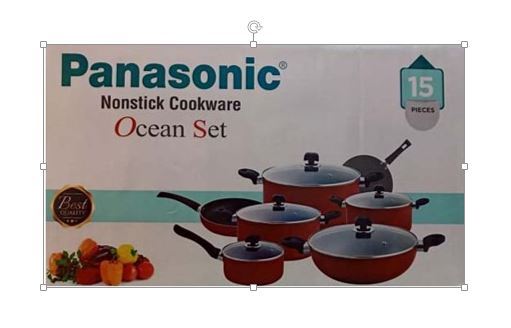 Panasonic Non stick Cookware Gift set Gift Set – 15 Pcs