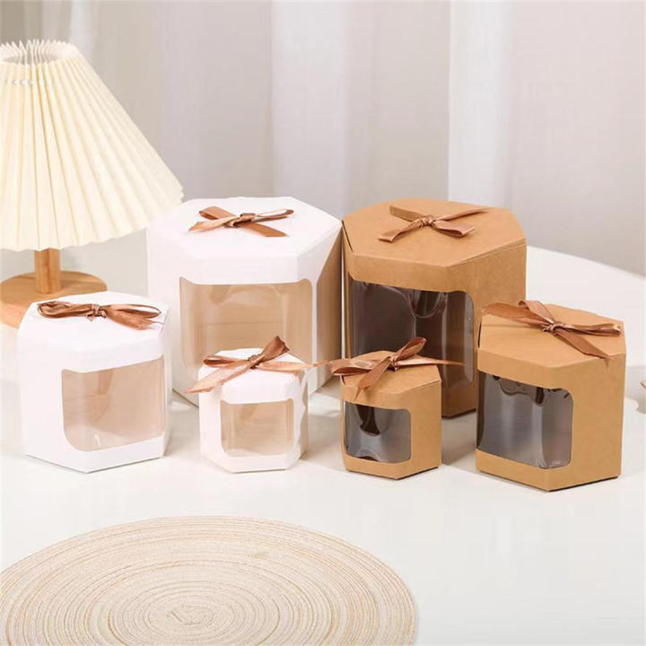 Sweets Packaging Box Clear Window Boxes Transparent Window Packaging Gift Box Packaging Candy Cake Boxes
