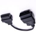 OBDII OBD 2 OBD2 Obd II Length 32 cm  male female elm327 ELM 327 extension cable Car scanner Diagnostic tool Cable. 