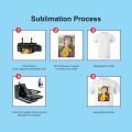 Subli Print  A4 100 sheets Sublimation Heat Transfer Paper 108Gsm for Polyester T-Shirt Cushion Fabrics Phone Case Printing Design. 