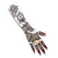 High Quality Reusable Mehndi Practice Hands For Henna Practice - 2 Bridal  Hands  With Free Scrubs (  right Hand left and back back Side ). 