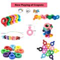 DIY Children Crayons - 6 Colors - Ring Shaped 4cm - Crayons color paint - KidzKlub. 