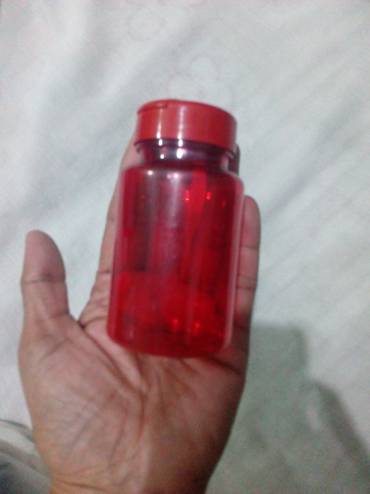 7%20pcs%20Empty%20Plastic%20100ml%20Red%20Bottle%20for%20use%20medicine%20Tablet,%20Cosmetic,%20Food,%20Vaccine%20red,%20100ml%20Bottle%20-%20Image%202