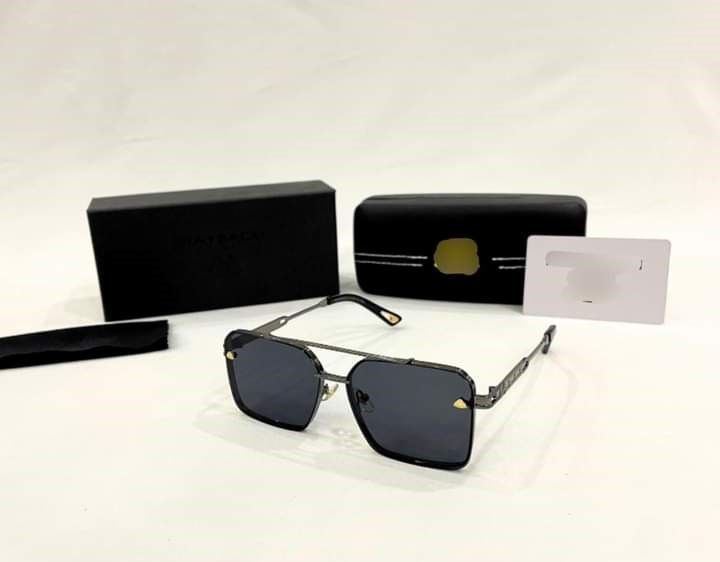 Sunglasses Large Frame Metal Cut Edge Double Beam Driving Glasses Sunglasses Fashion Personality Sunglasses Metal UV400 UV protection Clean Vision for Men