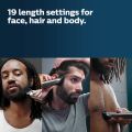 Philips Norelco Multigroom Series 9000-21 piece Men's Grooming Kit for beard, body, face, nose, ear hair trimmer w/premium storage case, MG9510/60. 