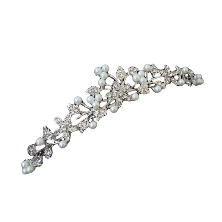 Rhinestone Crown Accessories Party Hair Headband Diamante Veil Tiara