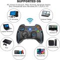 EasySMX 2.4G Wireless Controller for PS3, PC Gamepads with Vibration Fire Button Range up to 10m Support PC (Windows XP/7/8/8.1/10), Steam, PS3, Android, Vista, TV Box Portable Gaming Joystick Handle. 