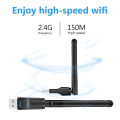 Alfa USB 2.4G Wireless Wi-Fi Catcher Receiver USB 2.0 LAN CARD For Computer Laptop 3dbi Antenna Adopter, Mini WIFI Receiver. 