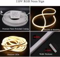 6mm Narrow Neon light 12V LED Strip Light Flexible Rope 5M - White (New). 