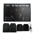 Starlight Car Mats Floor Full Set Universal Car Mats Galaxy Foot Light Atmosphere Car Interior Starry Sky Car Star Lights 12V. 