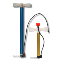 Bicycle Air Pump, High Quality Pump with Air Pressure Meter, Portable AIR Pump foot pump mini pump with Dual Nozzle Pump for Car, Threewheel, Bike and Bicycle Tyre and Ball, Balloon. 