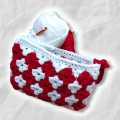 Crochet Zipper Pouch for Girls and Women. 