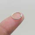 4Pcs 100% Real Chandi NoseRing, Silver Girls Nose Bail, Piercing Nathli For Girls (With Box). 