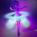 Flying Fairy Dolls for Girls Flying Doll Girls Gift Flying Toys for Kids Magic Baby Doll Rechargeable Flying Fairy Princess Frozen Barbie Doll With Led Light Infrared Induction Control Rc Helicopter Flying Robot Toys For Girls And Boys Cute Birthday Gift. 