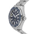 Tag Heuer Aquaracer Silver Stainless Steel Blue Dial Automatic Watch for Gents - WAY201BBA0927. 