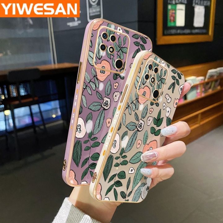 YIWESAN%20For%20Xiaomi%20MI%20Redmi%2010C%20Case%20Cartoon%20Fashion%20Flower%20Side%20Edge%20Square%20Pattern%20Luxury%20Plating%20Phone%20Case%20Full%20Camera%20Casing%20Shockproof%20Protection%20Cases%20Soft%20Back%20Cover%20Softcase%20-%20Image%203