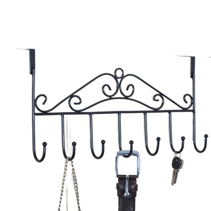 Over The Door Hook,Over Door Coat Rack ,Over Door Towel Rack,Door Hooks,Door Hanger Hook of Bathroom,Clothes ,Belt, Hat,Behind Back of Bathroom, Towel Hanger 7 Hooks