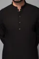 black cotton unstitched for men. 