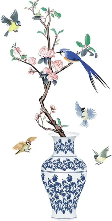 "3D%20Chinese%20Large%20Vase%20Blue%20Flower%20Wall%20Stickers%20with%20Romantic%20Floral%20Design%20%E2%80%93%20Modern%20Home%20Decor%20Wall%20Art%20Poster%20for%20Bedroom,%20Living%20Room,%20Wedding%20Decorations,%20and%20DIY%20Creative%20Wall%20Decals%20for%20Elegant%20Interiors"%20-%20Image%205
