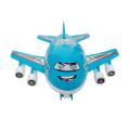 Aeroplane Toy With Glowing Light for Kids Pull String 20x17cm Color May Vary. 