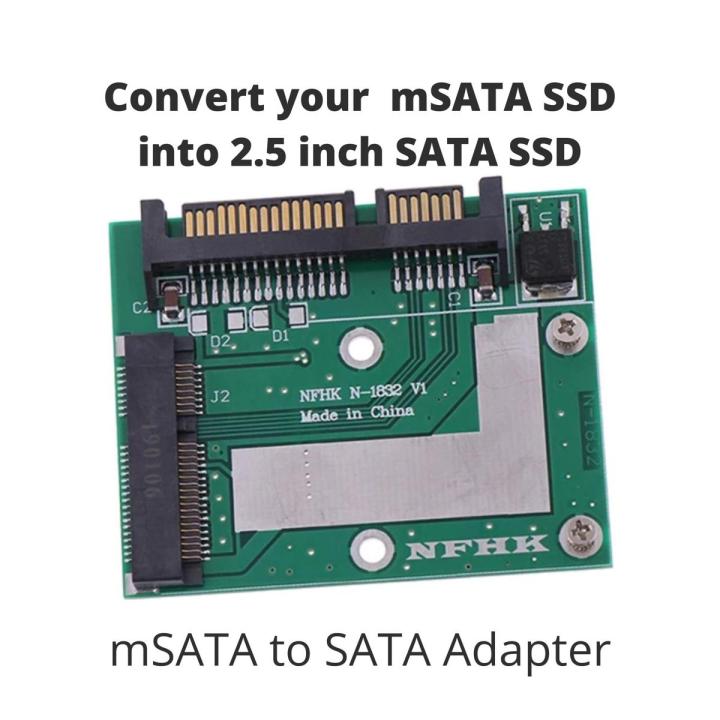mSATA SSD To 2.5'' SATA 6.0gps Adapter Converter Card Module Board Mini mSATA to SATA