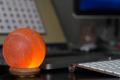 Crafted Himalayan Salt Lamp Ball Shape, Original Himalayan Crystal Globe Lamp. 