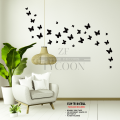 Pack of 30 Wooden Butterflies for Kids Bedroom Wall Decoration – Brown. 