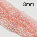 8mm Crystal Beads String - 70-80 Beads for Jewelry Making & DIY Crafts | High-Quality Beads in Pakistan. 