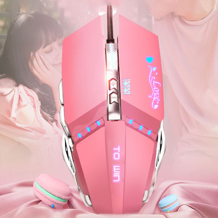 7-Button Mechanical Metal Macro Definition Mouse USB Luminous Mouse RGB Gaming Ergonomic Mouse