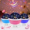 360° Rotating Star & Moon Projector Night Light | Colorful LED Galaxy Lamp for Kids’ Room, Bedroom & Home Décor | USB & Battery Powered Night Lamp with Multiple Lighting Modes. 