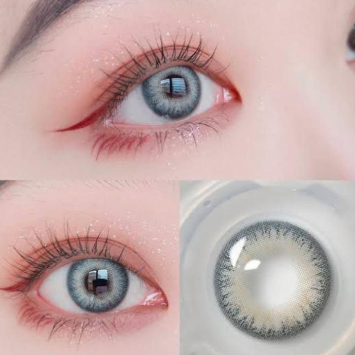 Eye Lens Eye Contact Lens Partywear Lens Multi Shade Lens Shade Name Grey