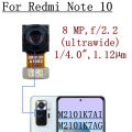 Front Rear Camera For Xiaomi Redmi Note 10 M2101K7AI, M2101K7AG Back Wide Macro Depth Main Camera Module Flex Cable. 