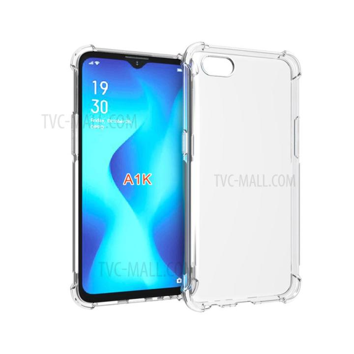 Oppo A1K Case , Soft TPU Transparent Bumper Air Bag Shock Proof Back Cover for Oppo A1K