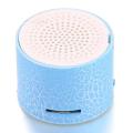 Mini Portable Speaker Music Box Mp3 Player LED Wireless Hands Free Speaker with TF Port,Blue. 