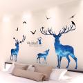 3d three-dimensional wall stickers star deer stickers creative bedroom room bedside background wall painting decorative wall wallpaper self-adhesive. 