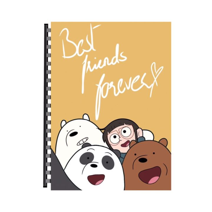 WE BARE BEARS NOTEBOOK A4 SIZE ARTICLE (2138) | Daraz.pk