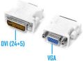 DVI D Male to VGA Female Plug Adapter VGA to DVI / 24 + 1Pin / 24 + 5 Pin Male to VGA Female Adapter / DVI TO VGA CONNECTOR (DVI Male to VGA Female). 