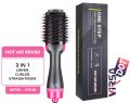One Step Hot Air Brush Hair Straightner Brush Straightening Hair Dryer comb and Volumizer with Comb Straightener Curler, For All Hair Type. 