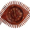 Eye Catching Wooden Wall Clock - Unique Eye Design - Fancy Eye Design Wall Clock - A Work of Art for Your Walls - Unique Wooden Wall Clock - Eye Design for Modern Homes ¬- A Work of Art for Your Walls -  Hadi Wood Craft. 