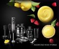 Hand blender 7 in 1 Redmond RHB-FP 29 60  | max 1200W, with Turbo mode, Dicer Attachment, double motor protection for overload & overheat, for multipurposes blending. 