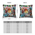 2024 DynaBlocks Characters Collage Pillow Case 45x45cm Decor Home Video Game Cartoon Modern Cushion Cover Velvet Pillowcase Revien Meiuazo. 