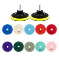 12Pcs 3 inch Diamond Polishing Pads Set Wet/Dry Polishing Kit for Stone Concrete Marble Floor Grinder Polisher. 