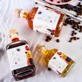 Net red glass fruit bottle high-value sealed juice drink glass bottle coffee milk tea bottle green plumbottle. 