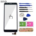 5.3'' Mobile Touch Screen For Alcatel 1X 5059D 5059 Touch Screen Glass Sensor Panel glass For Alcatel 1X 5059D cell Tools. 