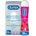 Durex Condoms Invisible 12 Pcs + Durex Very Cherry Lube 50ml. 