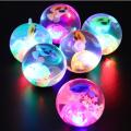 Rubber Bouncy Light Ball Toy For Children - Soft LED Light Ball - Glowing Luminous Rubber Ball for Kids and Babies, Ideal for Bouncing and Play. 
