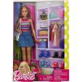 BARBIE: DOLL WITH FASHION ACCESSORIES (FVJ42). 