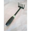 godi tool (fork) gardening fork short handle gardening fork  Garden Hand Rake, Steel Garden Cultivator Tools Portable  Small Rake with Anti-Rust Comfortable Handle and 5 Tines. 